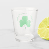 Happy St Patrick's Day Shot Glass Schnapsglas (Rückseite)