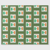 HAPPY ST PATRICK'S DAY Sláinte Kleeblatt Irisch Geschenkpapier (Flach)