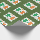 HAPPY ST PATRICK'S DAY Sláinte Kleeblatt Irisch Geschenkpapier (Ecke)