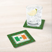 HAPPY ST PATRICK'S DAY Sláinte Rechteckiger Pappuntersetzer (Vor Ort)