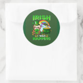 Happy St. Patrick's Day Sloth Aufkleber (Tasche)