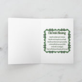 Happy St. Patrick's Day Sloth Card Karte (Innenseite)