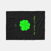 Happy St. Patrick's Day Small Fleece Blanket (Vorderseite (Horizontal))