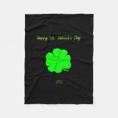 Happy St. Patrick's Day Small Fleece Blanket (Vorderseite)