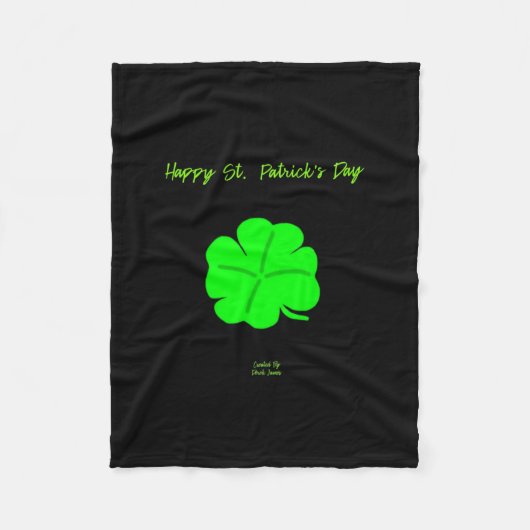 Happy St. Patrick's Day Small Fleece Blanket (Vorderseite)