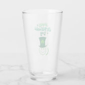 Happy St. Patrick's Day Smile Face Glas (Rückseite)