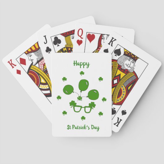 Happy St Patrick's Day Spielkarten (Rückseite)