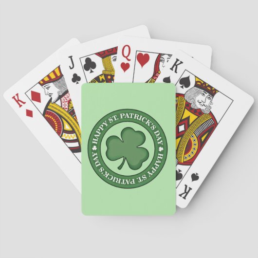 Happy St. Patricks Day Spielkarten (Rückseite)