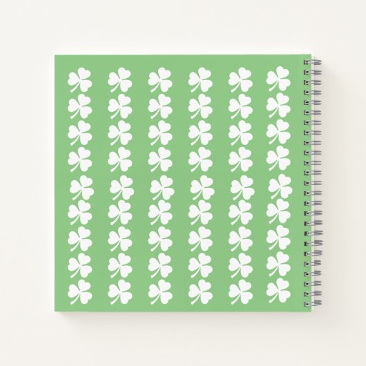 Happy St. Patrick's Day Spiral Notebook Notizblock (Rückseite)