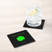 Happy St. Patrick's Day Square Paper Untersetzer (Vor Ort)