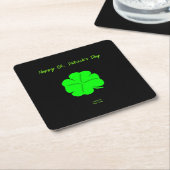 Happy St. Patrick's Day Square Paper Untersetzer (angewinkelt)