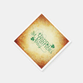 Happy St. Patrick's Day Square Serviette (Ecke)