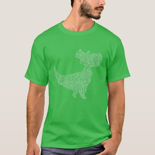 Happy St Patricks Day St Patrex Word Cloud T Rex P T-Shirt (Vorderseite)