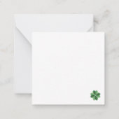 Happy St. Patrick's Day/Stationery Note Card Mitteilungskarte (Rückseite)