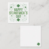 Happy St. Patrick's Day/Stationery Note Card Mitteilungskarte (Vorne/Hinten)