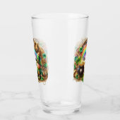 Happy St Patrick's Day Steampunk Style Glas (Links)