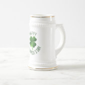 Happy St. Patrick's Day Stein Bierglas (VorderseiteRechts)