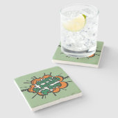Happy St. Patrick's Day Steinuntersetzer (Seitenansicht)