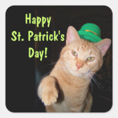 Happy St. Patrick's Day Sticker (Vorderseite)