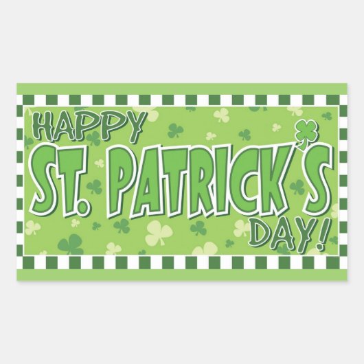 Happy St. Patrick's Day Sticker (Vorderseite)