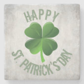 Happy St. Patrick's Day Stone Untersetzer (Vorderseite)