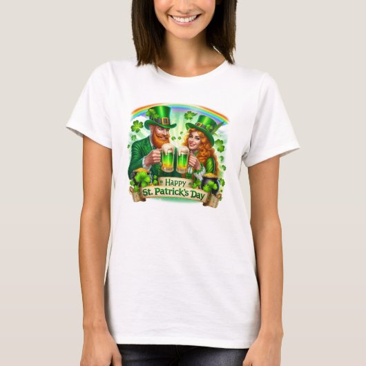 Happy St. Patrick's Day T-Shirt (Vorderseite)