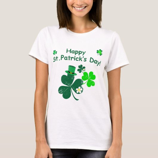 Happy St. Patrick's Day T-Shirt (Vorderseite)