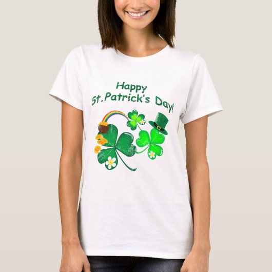 Happy St. Patrick's Day T-Shirt (Vorderseite)