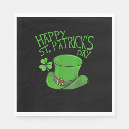 Happy St Patricks Day T - Shirt Serviette (Vorderseite)