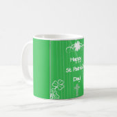 Happy St. Patrick's Day Tasse (Vorderseite Links)