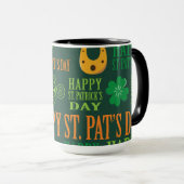 Happy St. Patrick's Day Tasse (VorderseiteRechts)