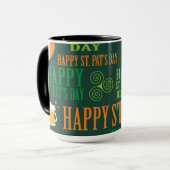 Happy St. Patrick's Day Tasse (Vorderseite Links)