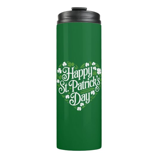 Happy St Patrick's Day Thermosbecher (Vorderseite)