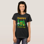 Happy St Patrick's Day Three Gnome Irish Shamrock T-Shirt (Vorne ganz)