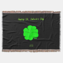 Happy St. Patrick's Day Throw Blanket Decke