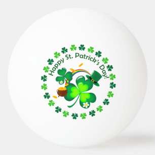 Happy St. Patrick's Day Tischtennisball