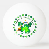 Happy St. Patrick's Day Tischtennisball (Rückseite)