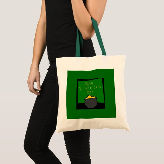 Happy St. Patrick's Day Tragetasche (Vorderseite (Produkt))