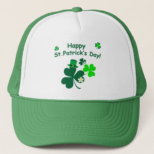 Happy St. Patrick's Day Truckerkappe (Vorderseite)