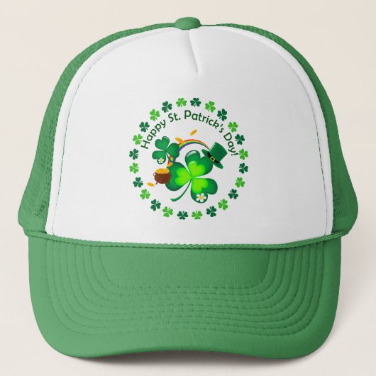 Happy St. Patrick's Day Truckerkappe (Vorderseite)