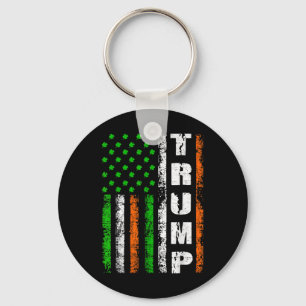Happy St Patricks Day Trump Men Flag Schlüsselanhänger