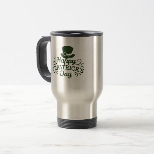 Happy St. Patrick's Day Tumbler Reisebecher (Vorderseite Links)
