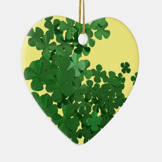 Happy St Patrick's Day und Viel Glück Keramik Ornament (Rechts)