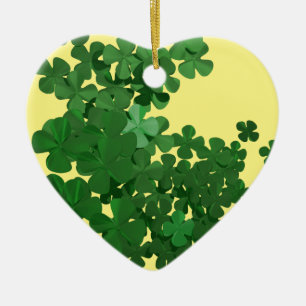 Happy St Patrick's Day und Viel Glück Keramik Ornament