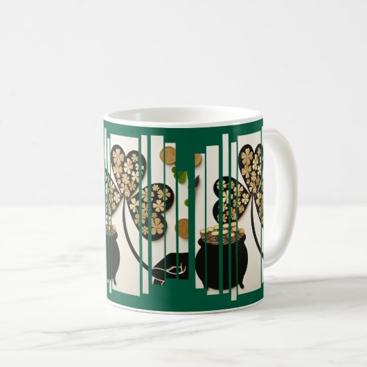 Happy St. Patrick's Day! Unique and Original Produ Kaffeetasse (VorderseiteRechts)