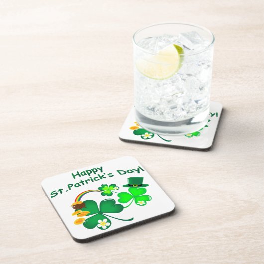 Happy St. Patrick's Day Untersetzer (Rechte Seite)