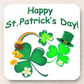 Happy St. Patrick's Day Untersetzer (Vorderseite)