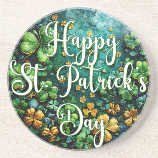 Happy St Patrick's Day Untersetzer (Vorne)