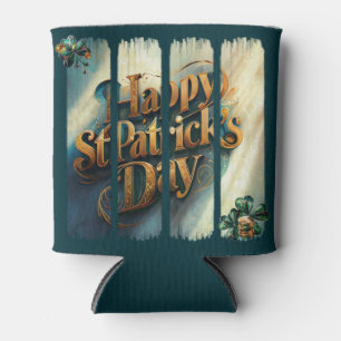 Happy St. Patrick's Day Vertical Brushstroke Dosenkühler