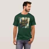 Happy St. Patrick's Day Vertical Brushstroke T-Shirt (Vorne ganz)